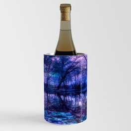 Enchanted Forest Lake Purple Blue Wine Chiller