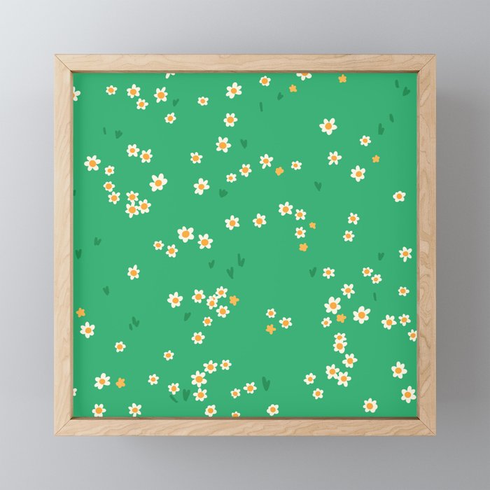 Spring Wildflower Meadow Framed Mini Art Print