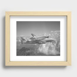 Space Shuttle Discovery On 747 Shuttle Carrier - 2005 Recessed Framed Print