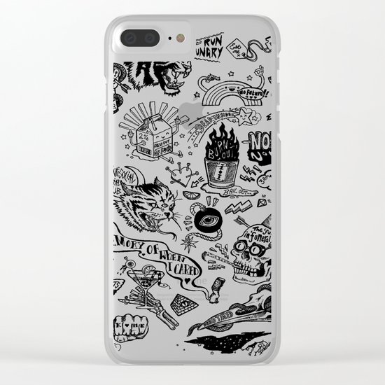 3am Thoughts Club Clear iPhone Case