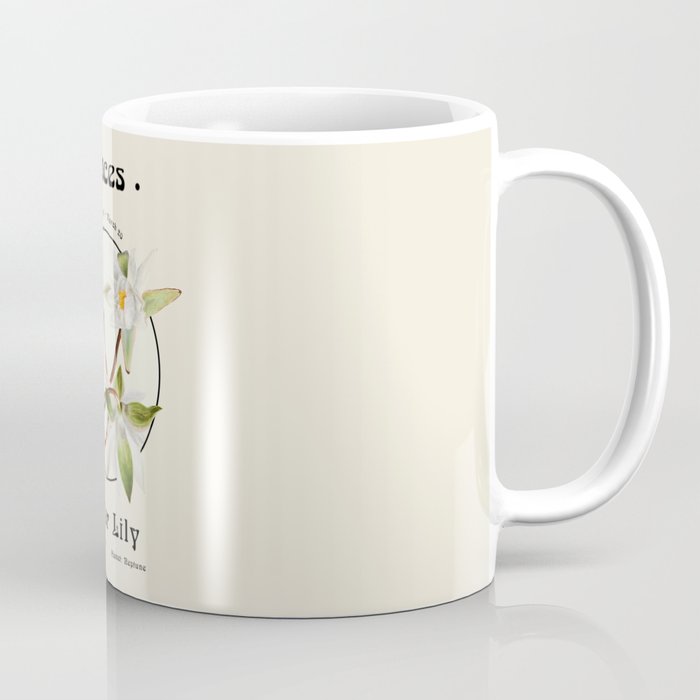 Pisces & Water Lily - Flowers of the Zodiac Coffee Mug