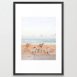 beach cruiser bikes Framed Art Print