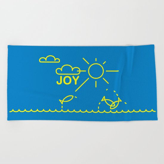 J O Y Beach Towel