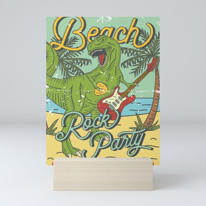Beach Rock Party Mini Art Print