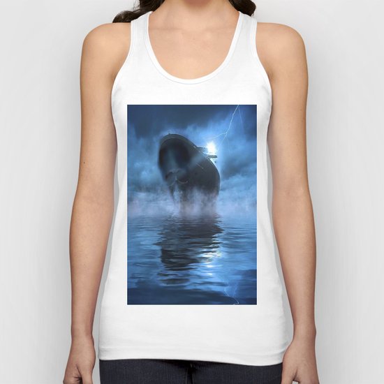 Ghost Ship Guided by Star Unisex Tank Top