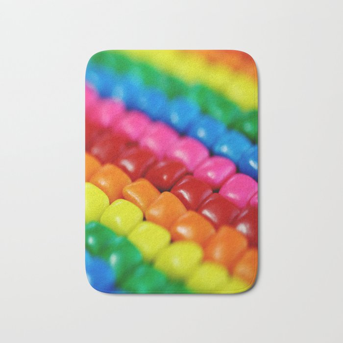 Rainbow Candy: Chicklets Bath Mat