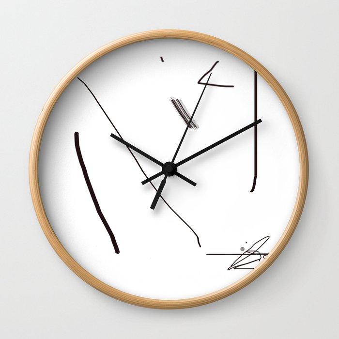 P L A Y with the pencil Wall Clock