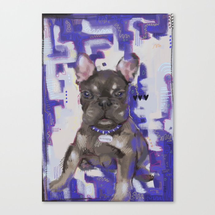 The Cutest Puppy Around (commission) Canvas Print