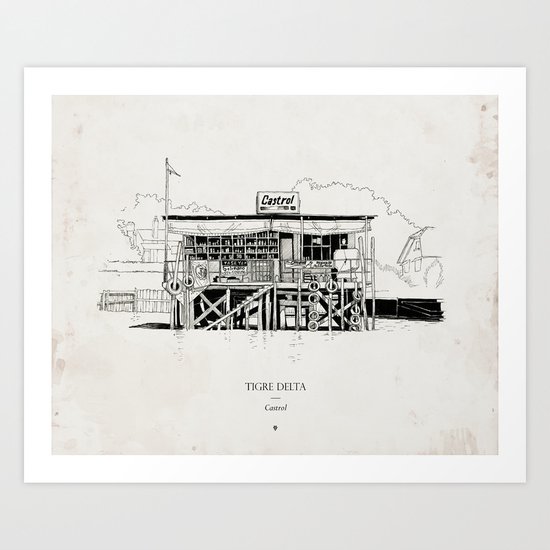 Tigre Delta: Castrol Art Print