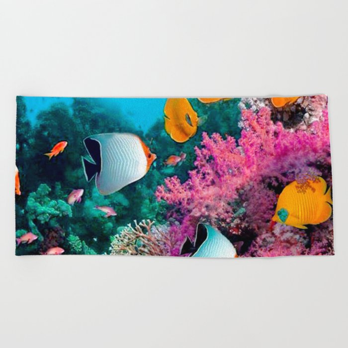 Colorful Fish Beach Towel