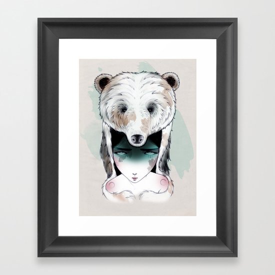 The Bear Framed Art Print