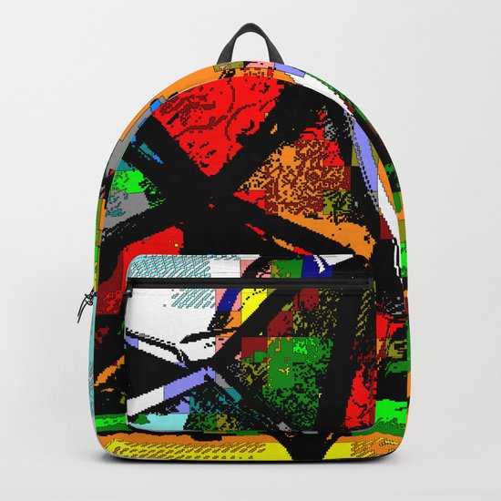 Glass Star Vineyard Retro Cgi Pixelart Backpack By Justinwomack