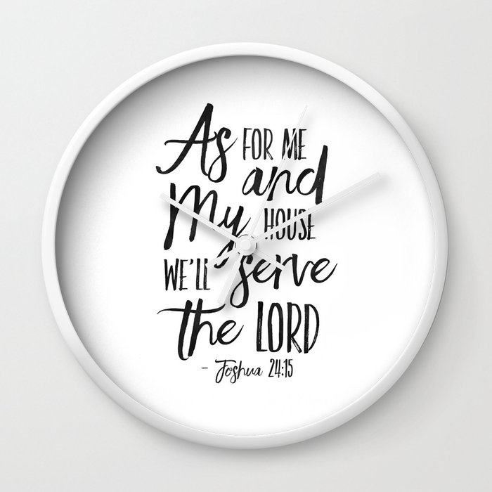 Printable Art As For Me And My House We Will Serve The Lord Bible