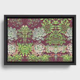 Succulent Artprint Framed Canvas
