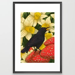 Blackbird Framed Art Print