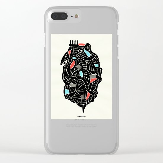 - face for the storm - Clear iPhone Case