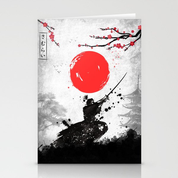 Samurai japan Stationery Cards