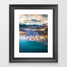 "Ohau Beautiful" - High above Lake Ohau, New Zealand Framed Art Print