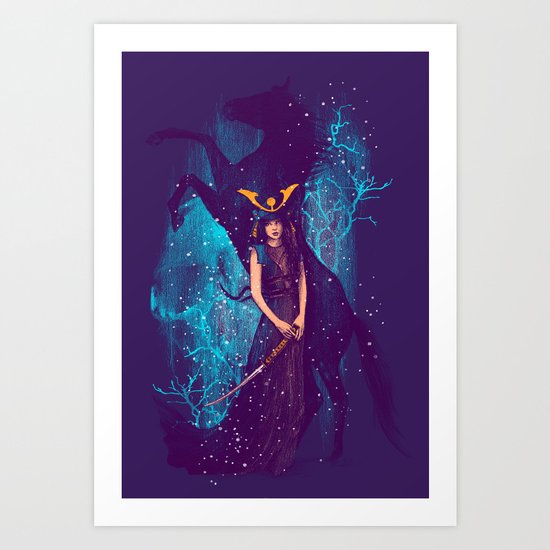 THE DARKEST HORSE Art Print