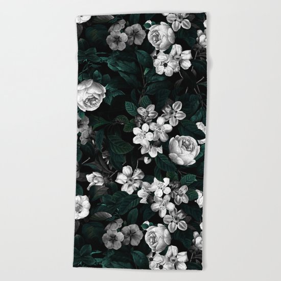 Botanical Night Beach Towel