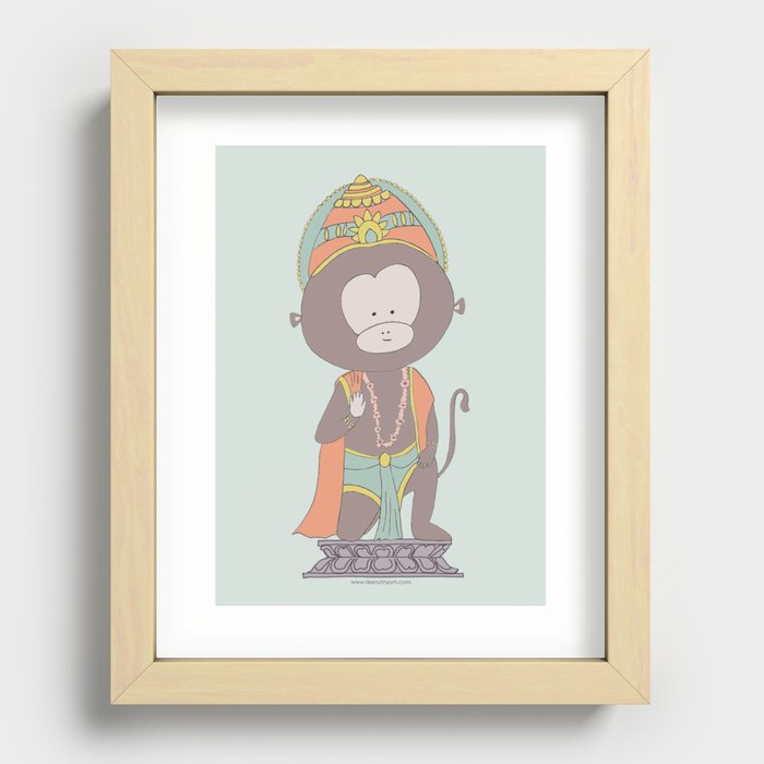 Hanuman Recessed Framed Print
