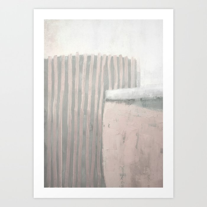 pink abstract Art Print