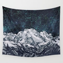 Constellations over the Mountain Wall Tapestry