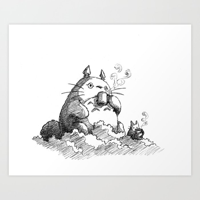 Ghibli Coffee Kunstdrucke Ghibli Coffee Kunstdrucke