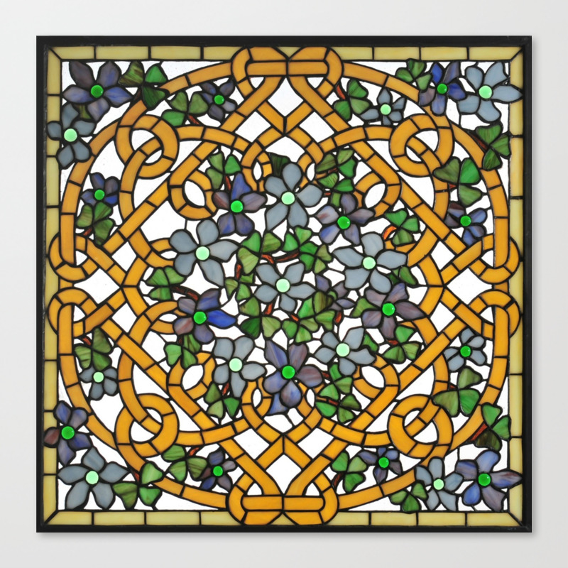 Louis Comfort Tiffany Decorative Stained Glass 11 Canvas Print