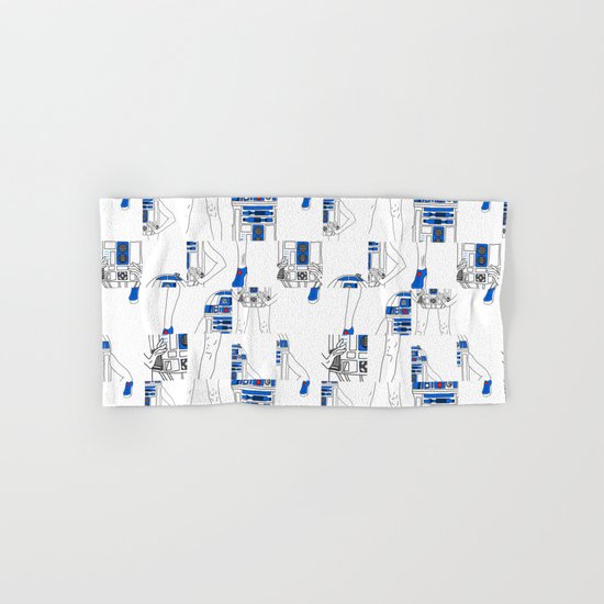 Robot Girl Cubism Hand & Bath Towel