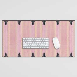 Pink Fish Japanese Style Art Deco Pattern Desk Mat