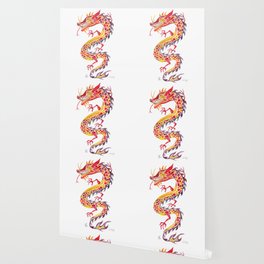 Chinese Dragon – Fiery Palette Wallpaper
