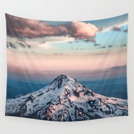 Mountain Sunset - Nature Photography Wall Tapestry