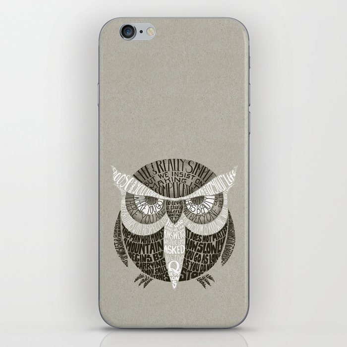 Wise Old Owl Says iPhone Skin