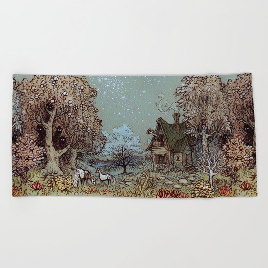 The Gardens of Astronomer Beach Towel
