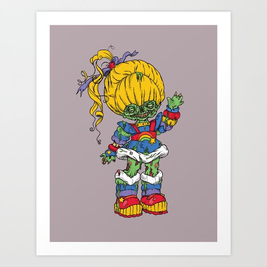 Zombie Brite Art Print