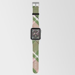 Pink and Green Preppy Plaid Apple Watch Band