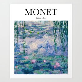 Monet Exhibition Art Claude Monet Art Print Kitchen Print Monet Wall Art Farmhouse Decor Pastel Room Decor Art Nouveau Prints