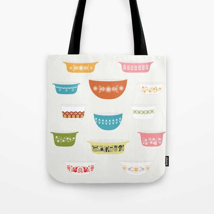 Vintage Pyrex Tote Bag By Carolinemoore