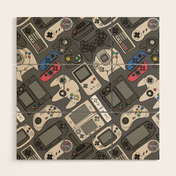 Video Game Controllers In True Colors Wood Wall Art By Paisleydrawrs Society6 Sign up for free today! video game controllers in true colors wood wall art by paisleydrawrs