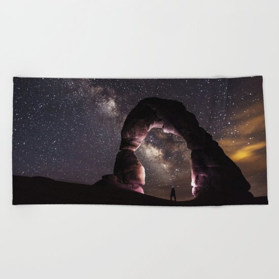 Delicate Nights Beach Towel