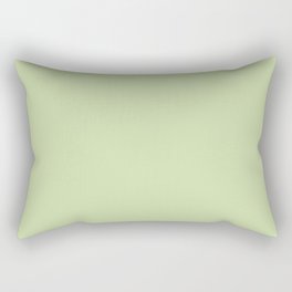 Light Green Solid Color Pantone Butterfly 12-0322 TCX Shades of Green Hues Rectangular Pillow