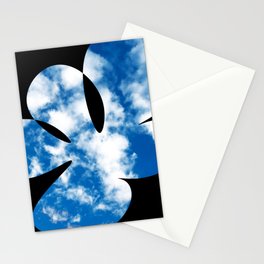The Sky in Abstract Flower Shape  Stationery Card