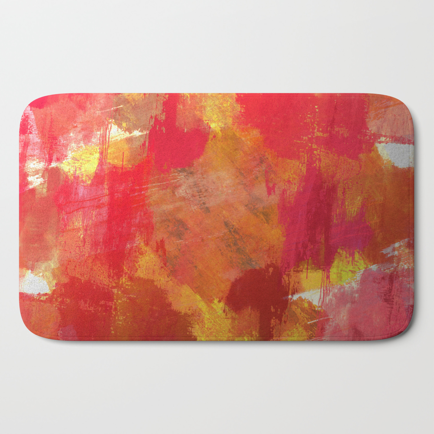 Fight Fire With Fire Textured Metallic Abstract In Red White