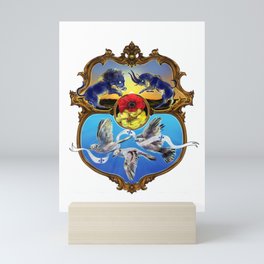 Personalised coat of arms commission Mini Art Print
