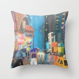 Agrabah, New York Throw Pillow