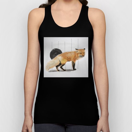 Smiling Fox Unisex Tank Top
