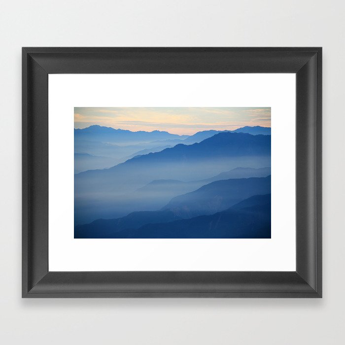 Misty Mountains Framed Art Print