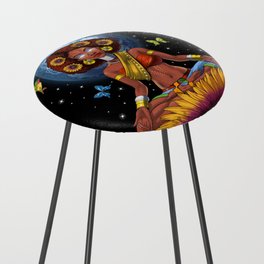 African Woman Hippie Counter Stool