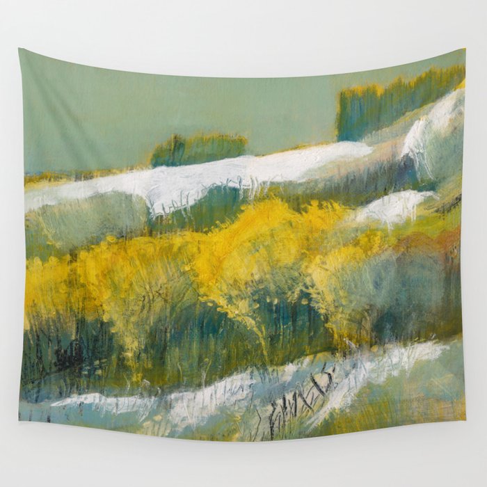 First Snow Landscape Painting Dennis Weber Shreddystudio Wall